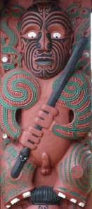 Waitangi God carving