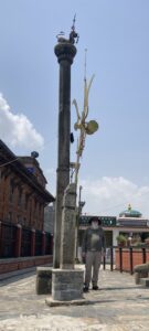 Tall stone pillar