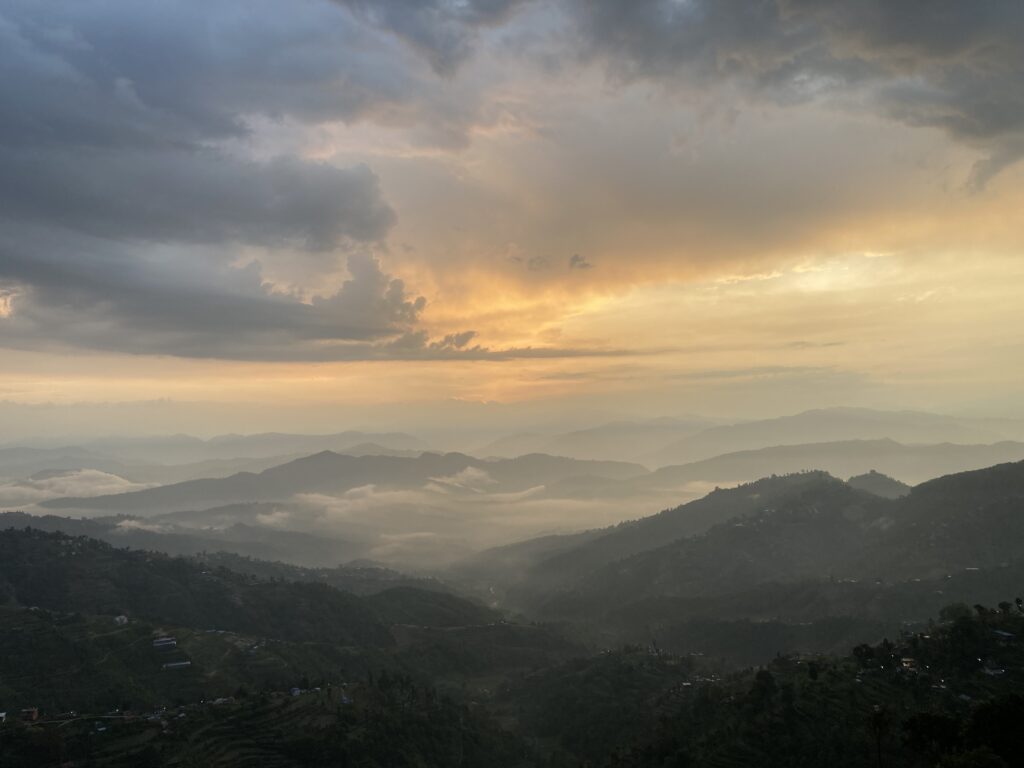 Dawn from Himamlaya Drishya Resort