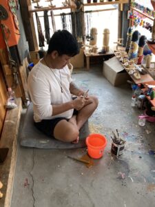 Hand-carved phalluses