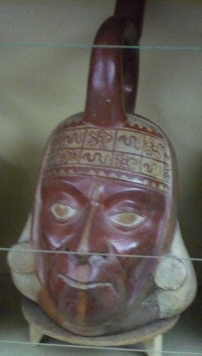 One of many Moche portrait ceramics